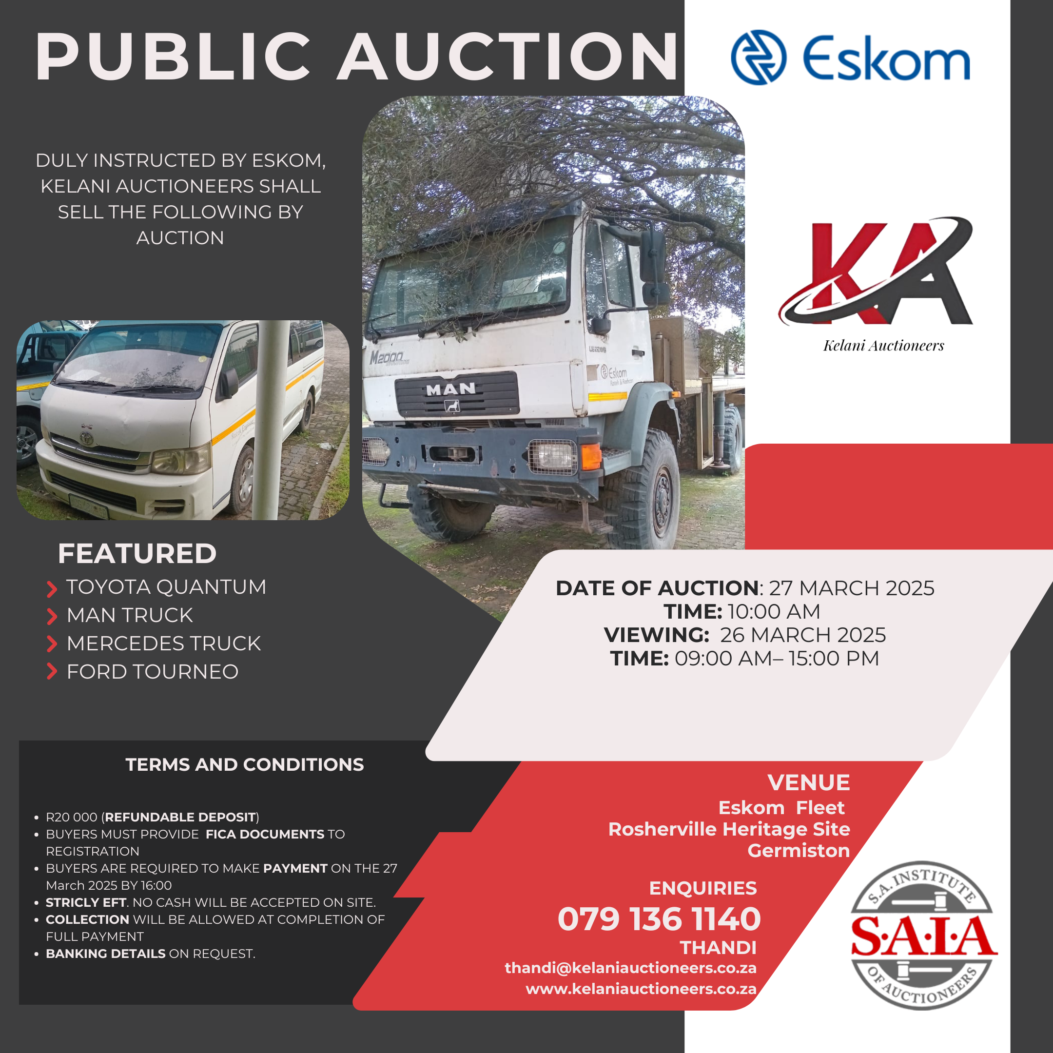 eskom march public auction