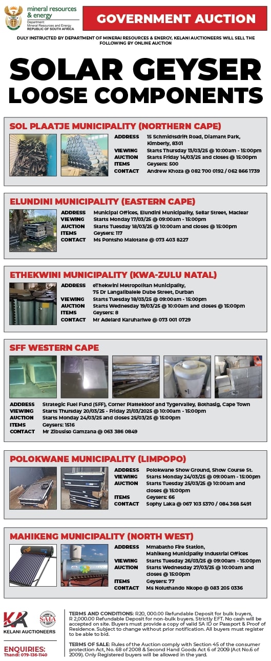 updated solar geyser advert